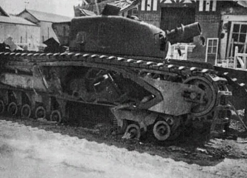 AVRE side blown off.jpg