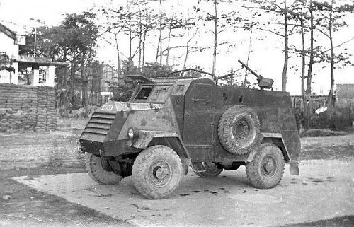 VIETNAM Cao Lanh ARVN Armored CarA Vietnamese armored car used by the 44th STZ.jpg