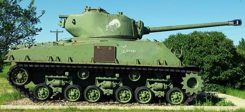 M4A2E8 Sherman tank, Swift Current, MJT.JPG